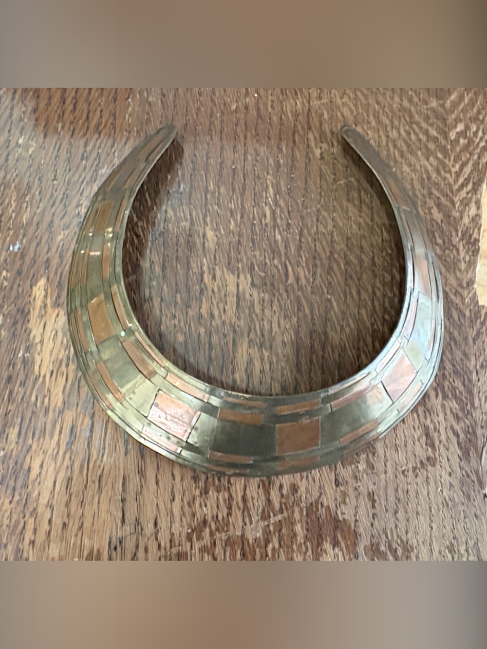 Brass Crescent Accent Collar - Metallic Home Accent